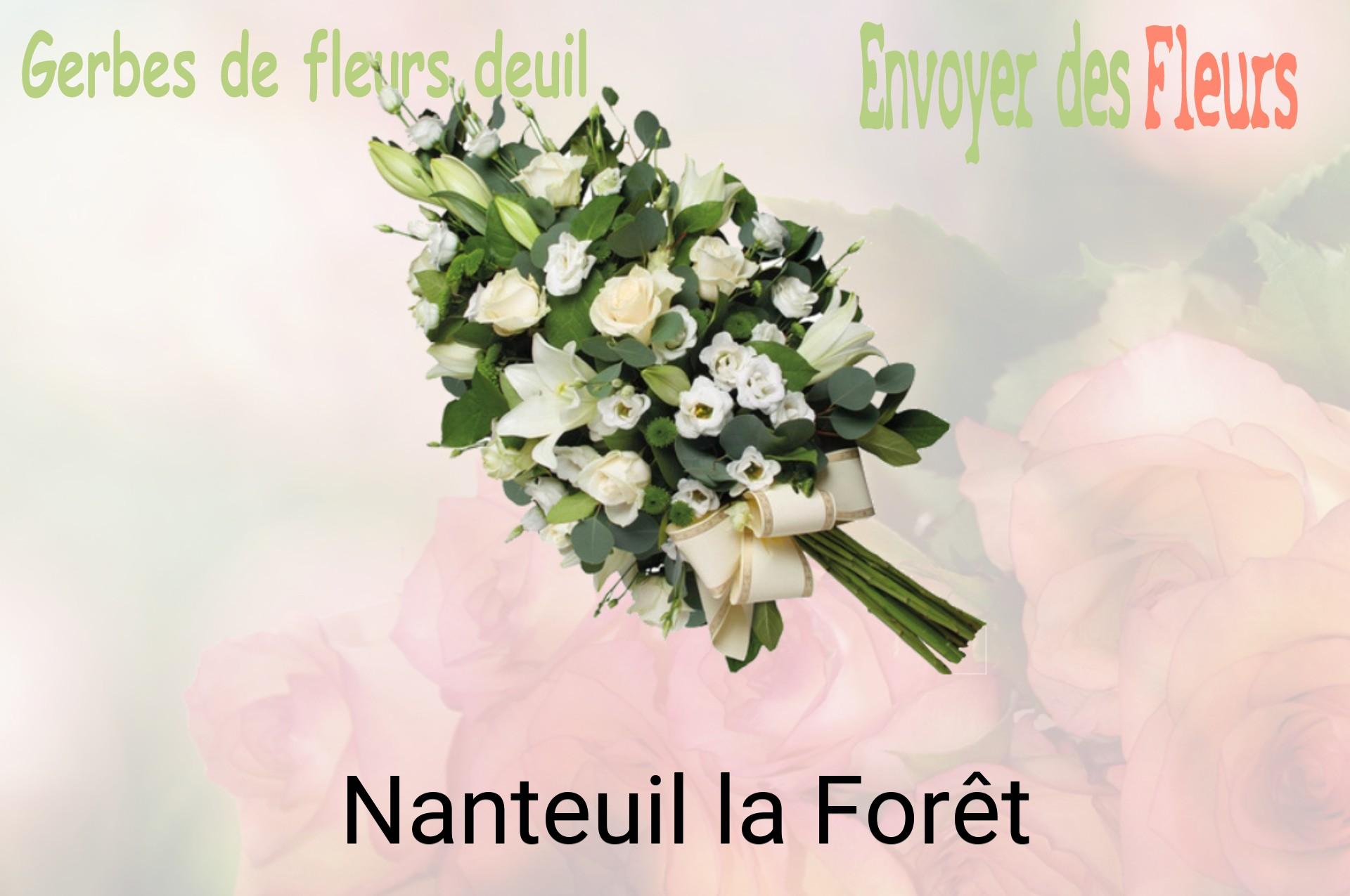 Gerbe de fleurs de deuil livrée à Nanteuil-la-Forêt